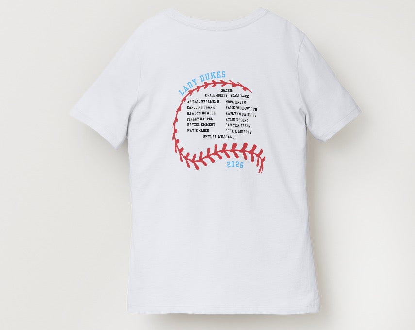 Lady Dukes Team T-Shirt - White