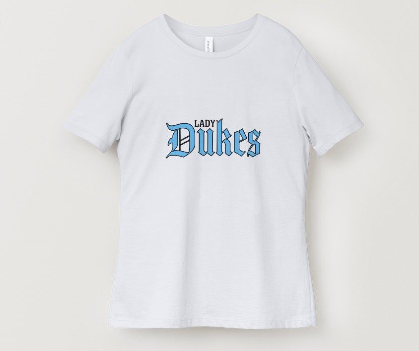 Lady Dukes Team T-Shirt - White