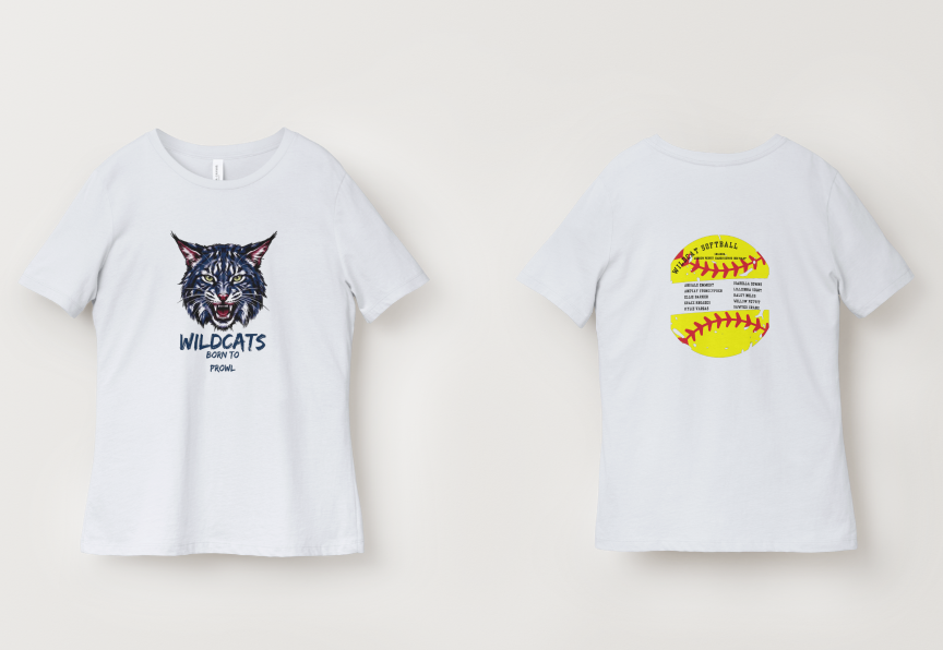 Wildcats Team T-Shirt (Front Print)