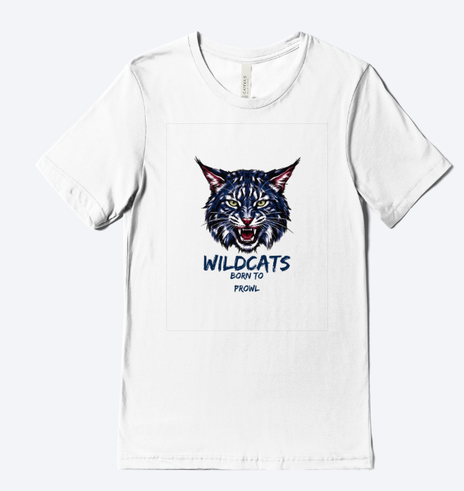 Wildcats Team T-Shirt (Front Print)